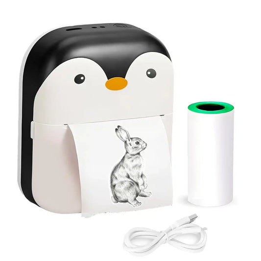 Portable Mini Printer Hot Printing Self-adhesive Thermal Inkless Wireless Printer